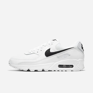 Chaussure De Tennis Nike Air Max 90 Blanche 8123-509 White/White/Black Femme | VQL-79781352